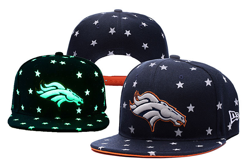 Broncos Team Logo Navy Adjustable Luminous Hat YD