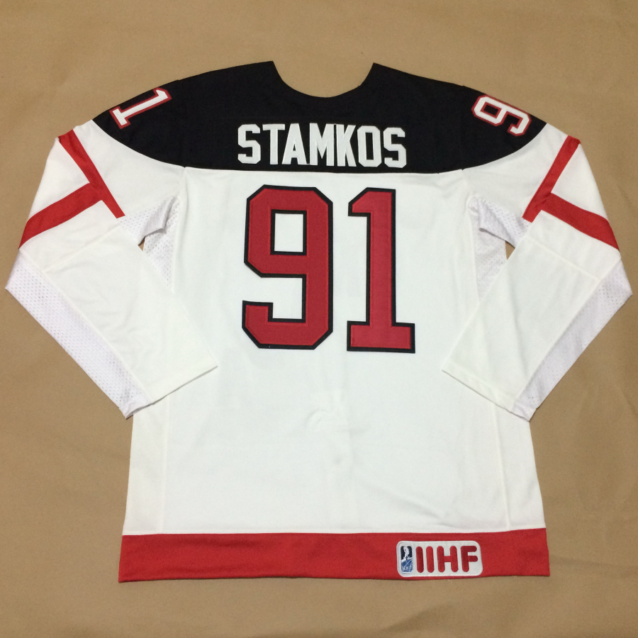 Canada 91 Stamkos White 100th Celebration Jerseys