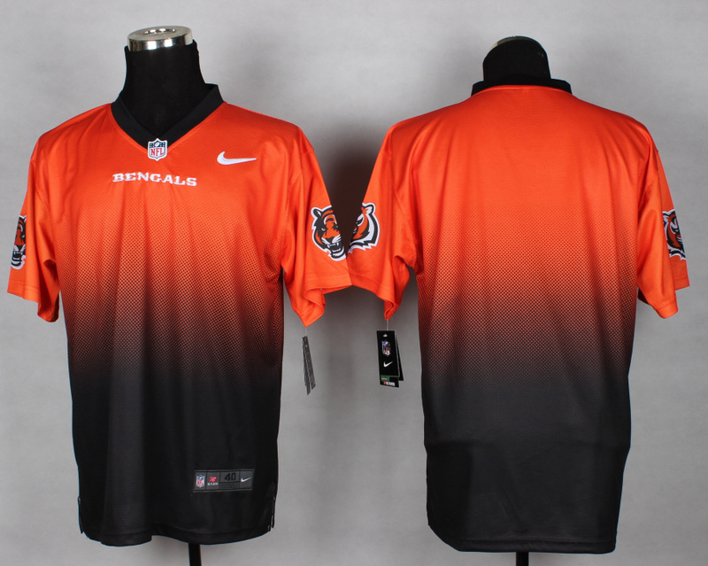 Nike Bengals Orange And Black Drift II Elite Custom Jerseys