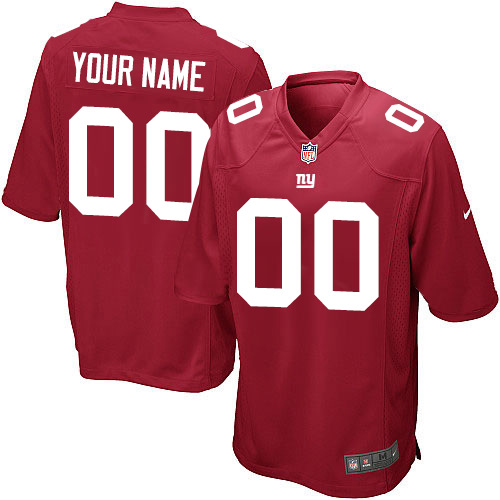 Nike New York Giants Customized Game Red Jerseys
