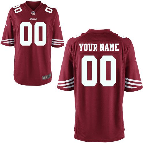 Nike San Francisco 49ers Customized Game Red Jerseys
