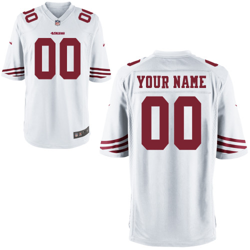 Nike San Francisco 49ers Customized Game White Jerseys