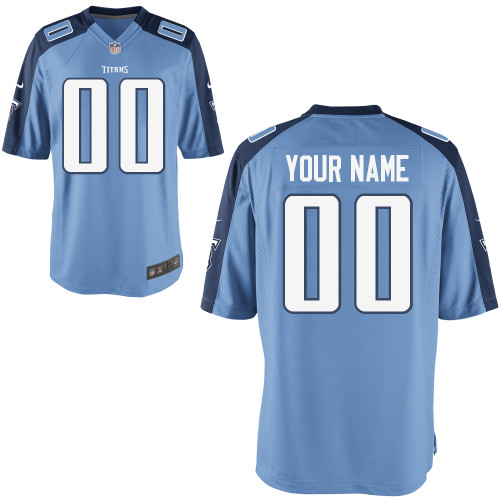 Nike Tennessee Titans Customized Game Baby Blue Jerseys