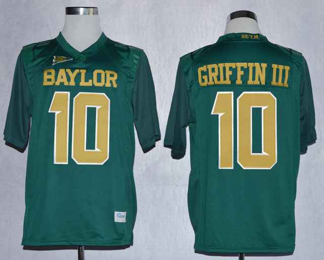 Baylor Bears Lache Rebort Griffin III 10 College Green Jerseys