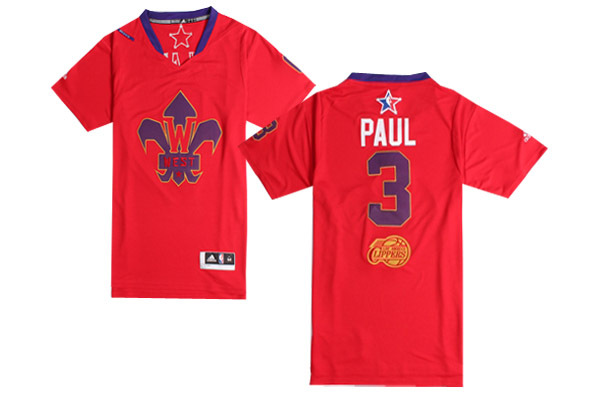 2014 All Star West 3 Paul Red Swingman Jerseys
