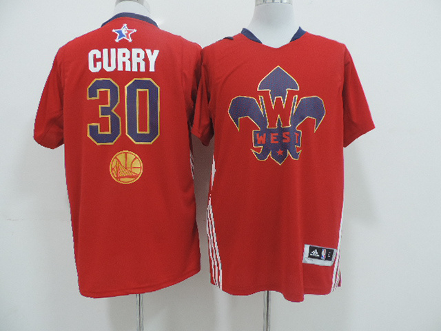 2014 All Star West 30 Curry Red Swingman Jerseys