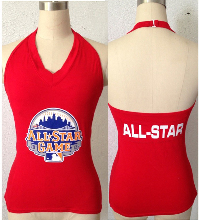 All Star Red Women's Blown Cover Halter Top