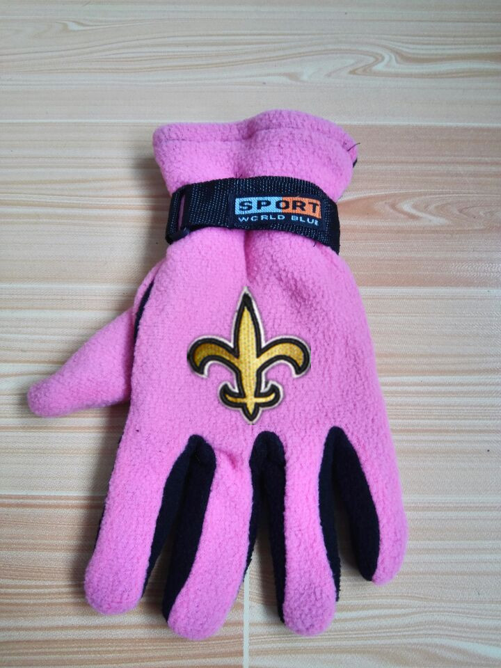 Saints Winter Velvet Warm Sports Gloves2