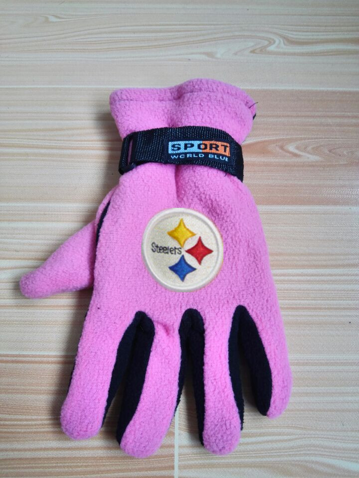 Steelers Winter Velvet Warm Sports Gloves4