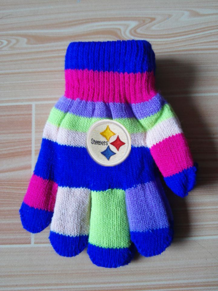 Steelers Kids Knit Gloves