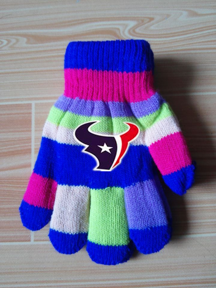 Texans Kids Knit Gloves