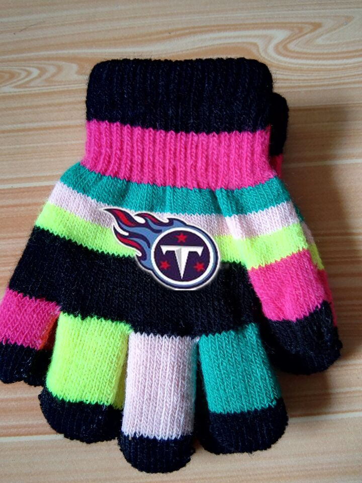 Titans Kids Knit Gloves3