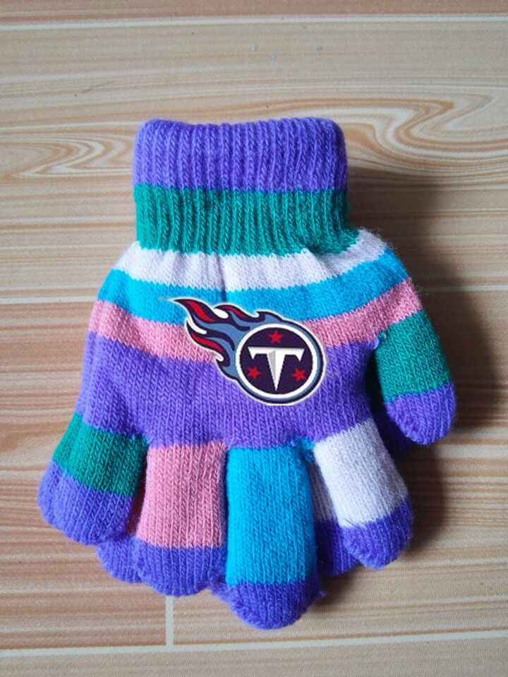 Titans Kids Knit Gloves5