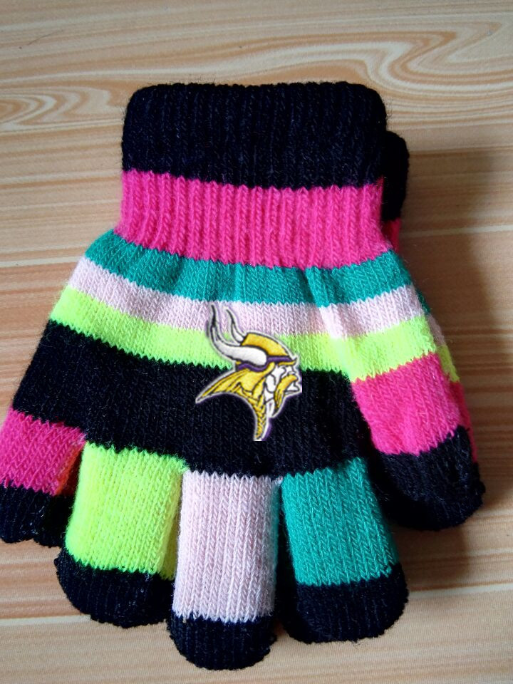 Vikings Kids Knit Gloves4