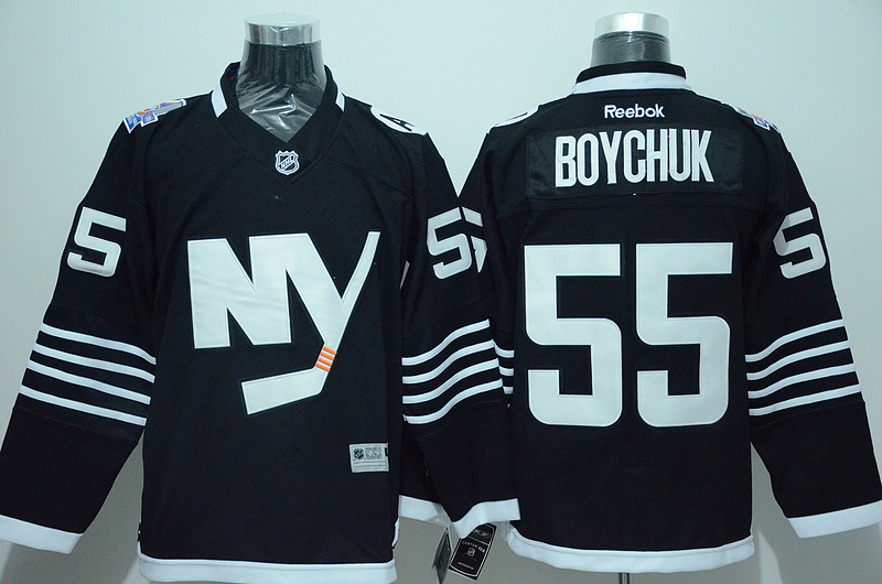 Islanders 55 Johnny Boychuk Black Reebok Jersey