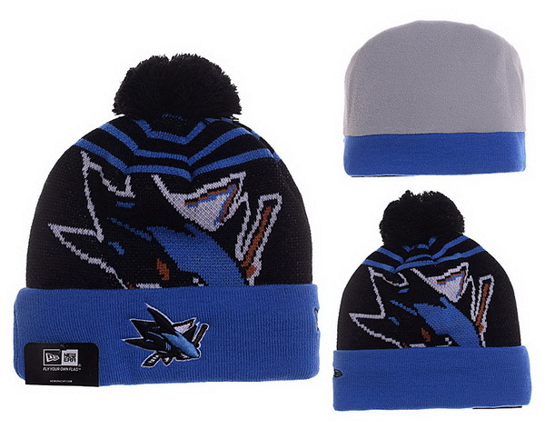 Sharks Black Fashion Knit Hat XDF