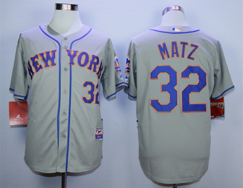Mets 22 Steven Matz Grey Cool Base Jersey