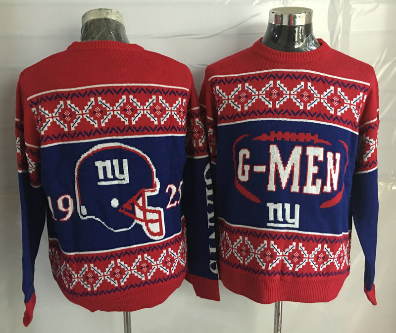 New York Giants Crew Neck Men's Ugly Sweater