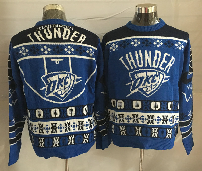Oklahoma City Thunder Crew Neck Men's Ugly Sweater