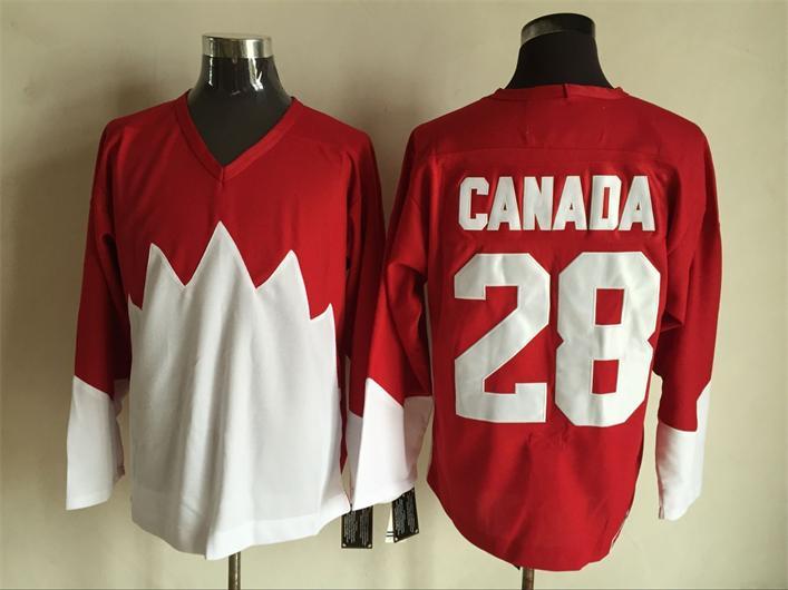Team Canada 28 Red 1972 Commemorative CCM Jersey