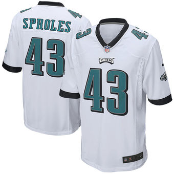 Nike Eagles 43 Darren Sproles White Youth Game Jersey