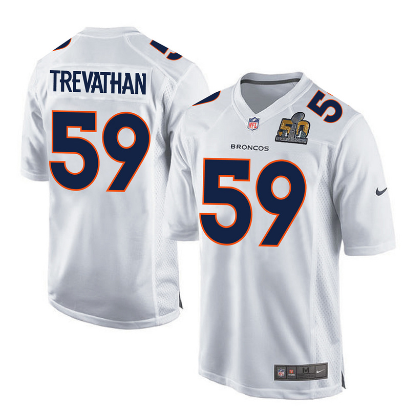 Nike Broncos 59 Danny Trevathan White Super Bowl 50 Bound Game Event Jersey