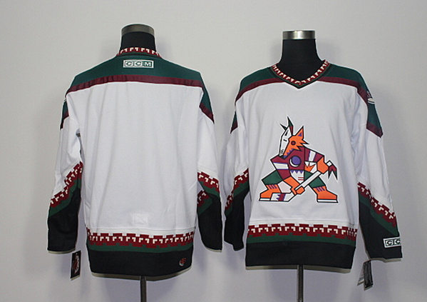 Coyotes Blank White CCM Jersey
