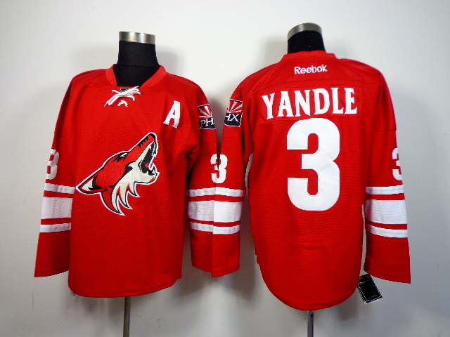 Coyotes 3 Keith Yandle Red Reebok Jersey