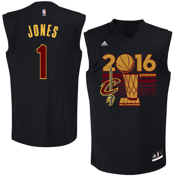 Cavaliers 1 James Jones Black 2016 NBA Finals Champions Jersey