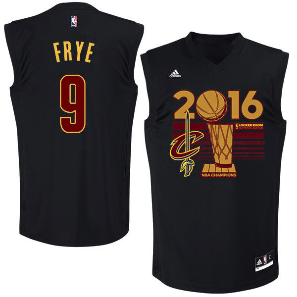 Cavaliers 9 Channing Frye Black 2016 NBA Finals Champions Jersey