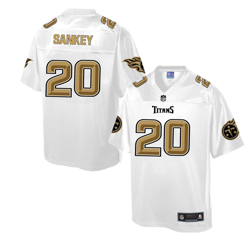 Nike Titans 20 Bishop Sankey Pro Line White Gold Collection Elite Jersey