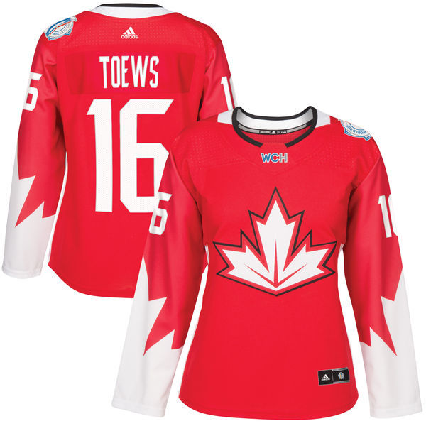 Canada 16 Jonathan Toews Red Women World Cup of Hockey 2016 Player Jersey