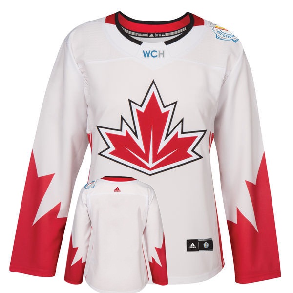 Canada Blank White Women World Cup of Hockey 2016 Player Jersey