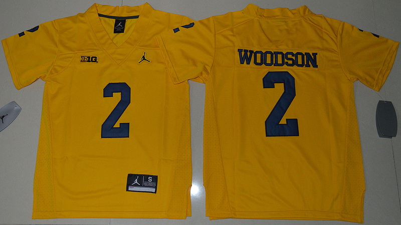 Michigan Wolverines 2 Charles Woodson Gold College Football Jersey