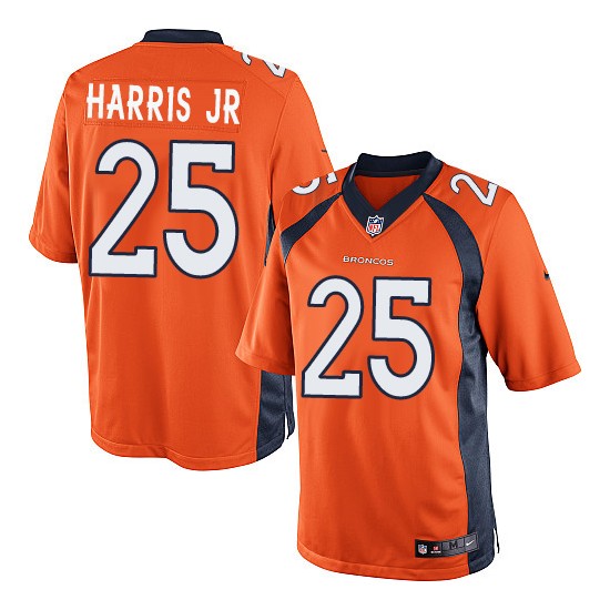 Nike Broncos 25 Chris Harris Jr Orange Youth Game Jersey