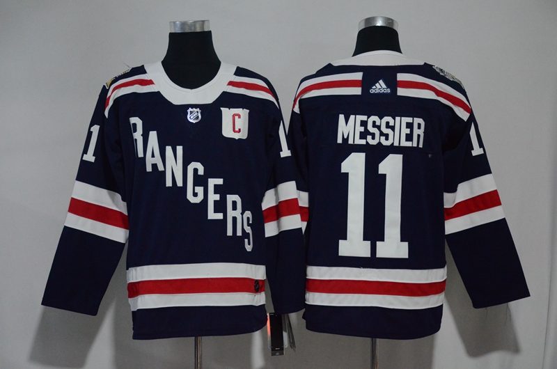 Rangers 11 Mark Messier Navy Adidas Jersey