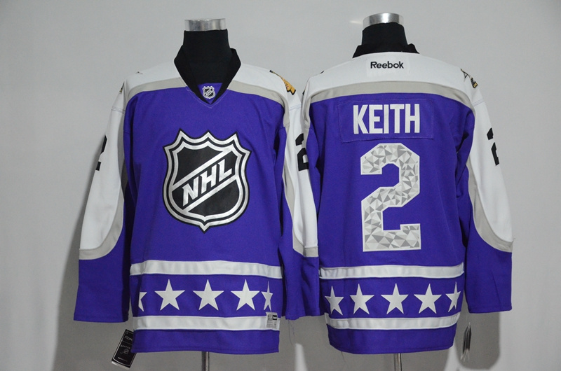 Blackhawks 2 Duncan Keith Purple Central Division 2017 NHL All-Star Game Premier Jersey