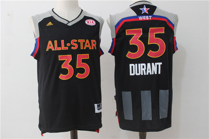 Warriors 35 Kevin Durant Charcoal 2017 NBA All-Star Game Swingman Jersey