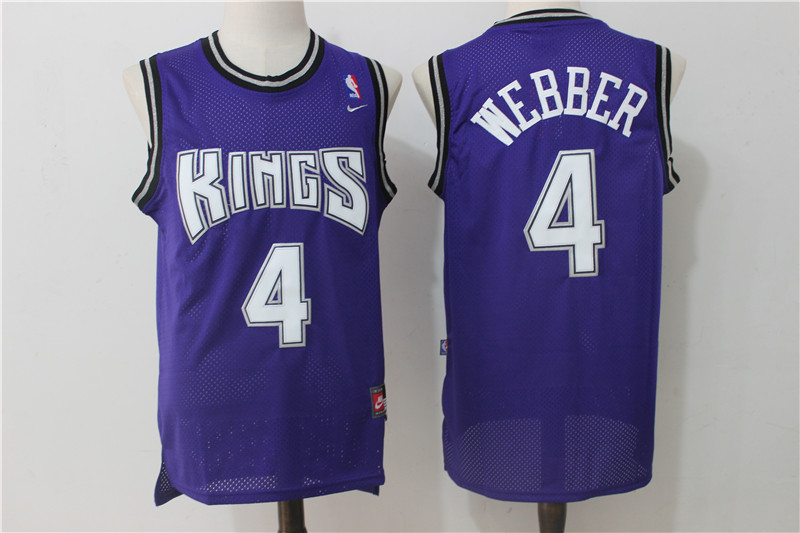 Kings 4 Chris Webber Purple Nike Jersey