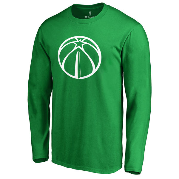 Washington Wizards Fanatics Branded Kelly Green St. Patrick's Day White Logo Long Sleeve T-Shirt
