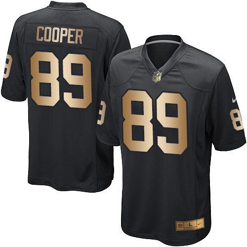 Nike Raiders 89 Amari Cooper Black Gold Game Jersey