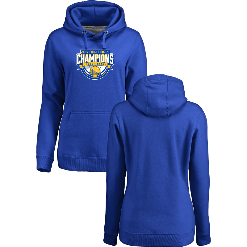 Golden State Warriors 2017 NBA Champions Royal Women's Pullover Hoodie