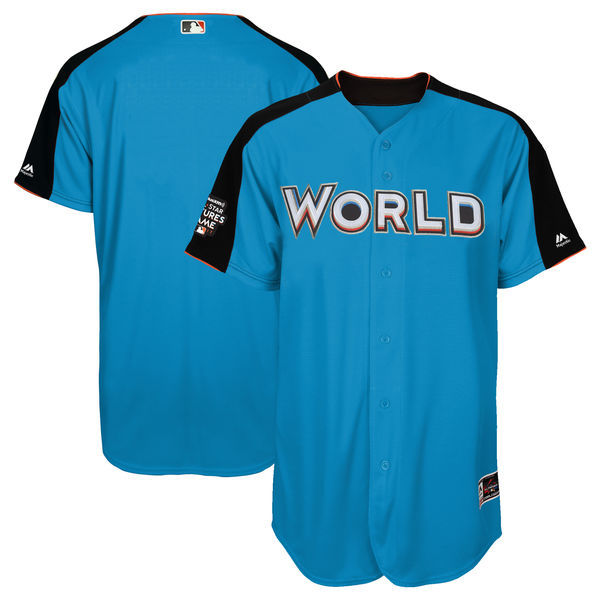 Men's Team World Majestic Blue 2017 MLB All-Star Futures Game Authentic On-Field Jersey