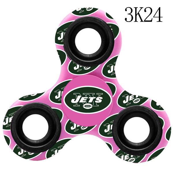 New York Jets Multi-Logo 3 Way Fidget Spinner
