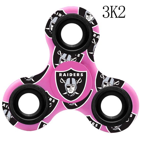 Oakland Raiders Multi-Logo 3 Way Fidget Spinner