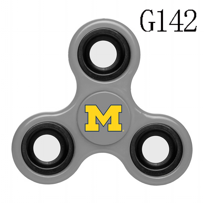 Michigan Wolverines Team Logo Gray 3 Way Fidget Spinner