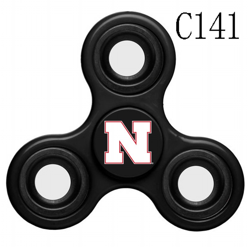 Nebraska Cornhuskers Team Logo Black 3 Way Fidget Spinner