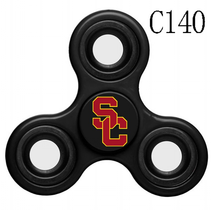 Southern California Trojans Team Logo Black 3 Way Fidget Spinner