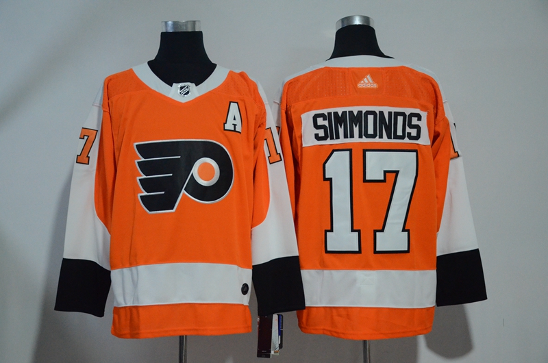 Flyers 17 Wayne Simmonds Orange Adidas Jersey