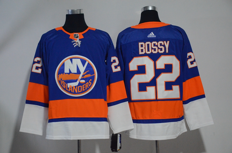 Islanders 22 Mike Bossy Blue Adidas Jersey